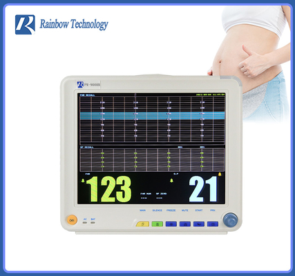 ほこりのない携帯用12.1Inch Fetal Heart Rate Monitor 3 Parameter Lightweight