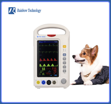 7インチの手持ち型の獣医のモニター装置多変数獣医医院装置