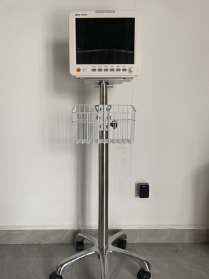 多パラメーターICU トロッリーで患者の生命的兆候モニター