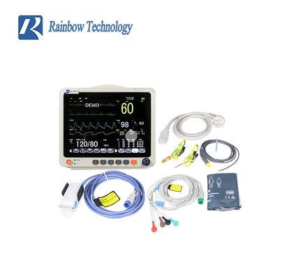 高解像度カラーTFT LCD、不整脈解析、ST計算機能を備えた12.1インチマルチパラメータ患者モニター