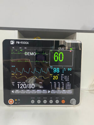 12病院ICU用 SpO2/ECG/PR/NIBP/TEMP/RESPを搭載した1インチFTスクリーンマルチパラメータ患者モニター