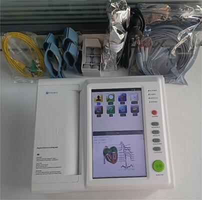 12誘導ポータブルハンディ型ECGモニター 10.2インチカラータッチスクリーン・内蔵バッテリー搭載