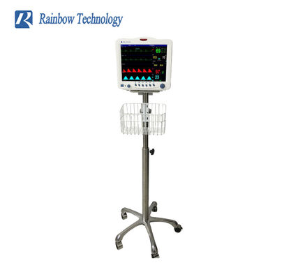 Hospital Furniture High Quality Vital Signs Monitor Cart Patient Monitor Trolley Mobile Stand With Cheap Price
